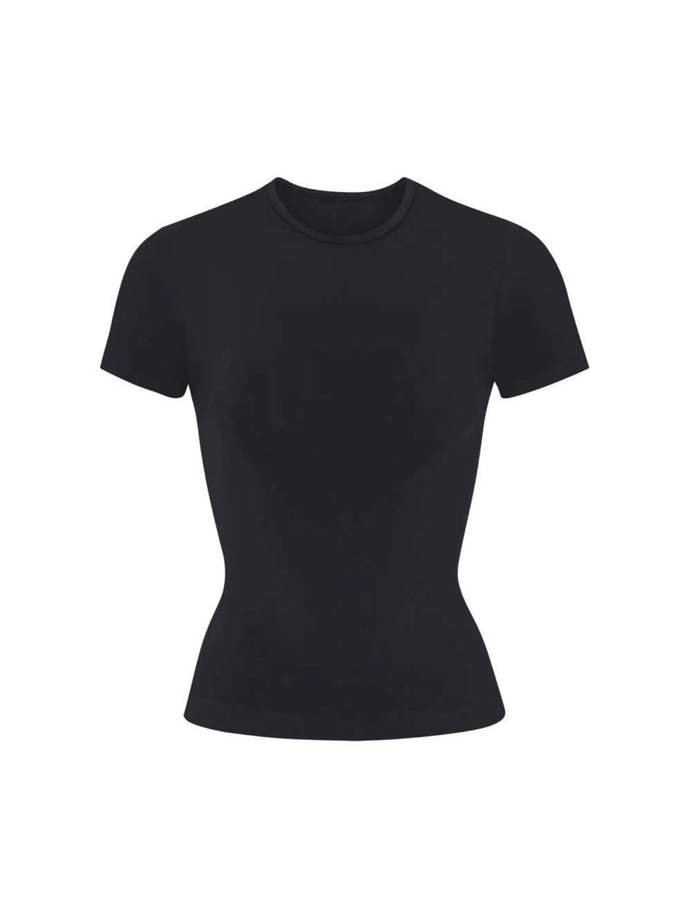 SKIMS Soft Smoothing Seamless Tshirt - Onyx Black Medium